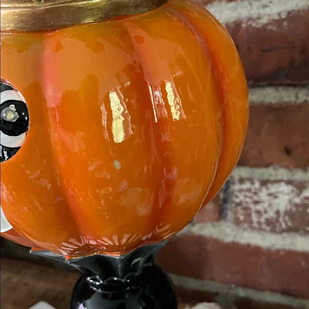 Festive Orange Pumpkin Decor by [Brand] - Picture 9 of 13